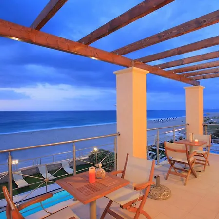 Irida Beachfront For 12 Steps To Amenities Villa *