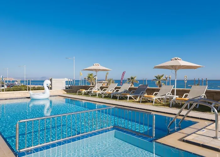 Irida Beachfront For 12 Steps To Amenities * Retimno