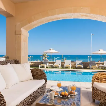 Irida Beachfront For 12 Steps To Amenities Villa *