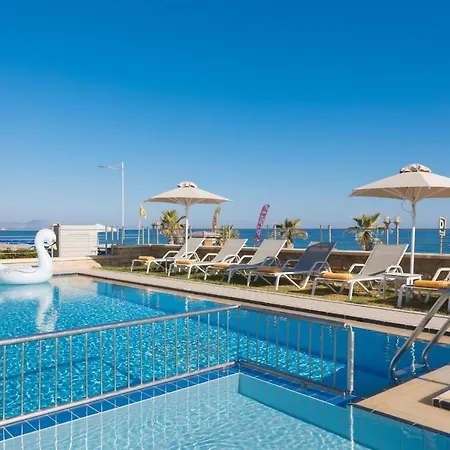Irida Beachfront For 12 Steps To Amenities * Rethimnon