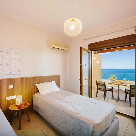 Irida Beachfront For 12 Steps To Amenities Rethymno