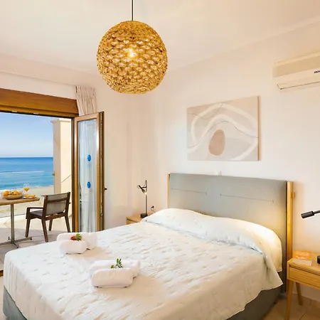 Villa Irida Beachfront For 12 Steps To Amenities *