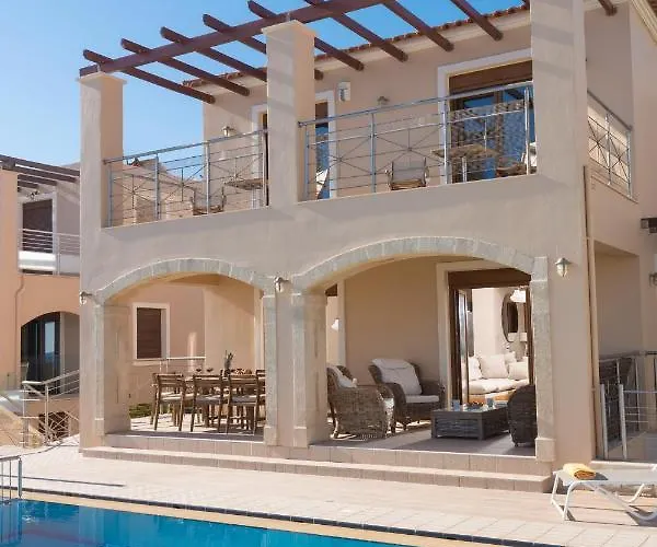 Villa Irida Beachfront For 12 Steps To Amenities *